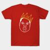 Biggie Smalls Король Нью-Йорка Графический Винтажный Унисекс Футболка Унисекс Круглый вырез Хлопок Короткий рукав Оверсайз Мода Популярная Футболка