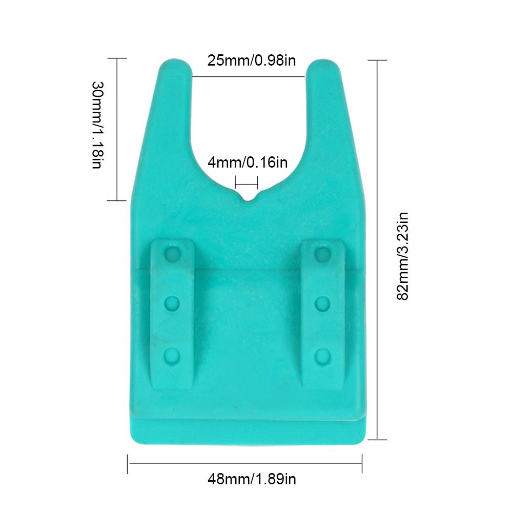 1 Pair Portable Raft Fishing Bracket Clamp Silicone Bucket Fishing Rod Holder Undamaged Line Fishing Accessories