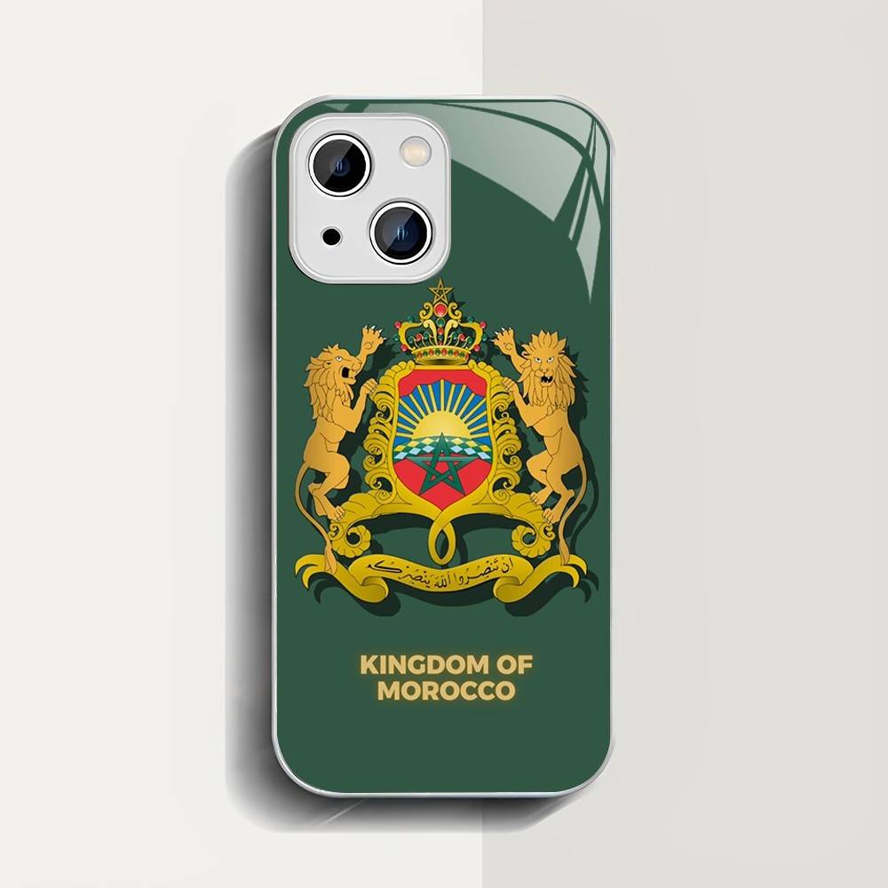 Карта Флаг Марокко Закаленное Стекло Для Iphone 14 13 12 11 Pro Mini XS MAX 14Plus X XS XR Чехол