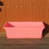 Plastic Rectangular Flower Pot With Tray Vegetable Planting Container Quality Plant Pot  Home
