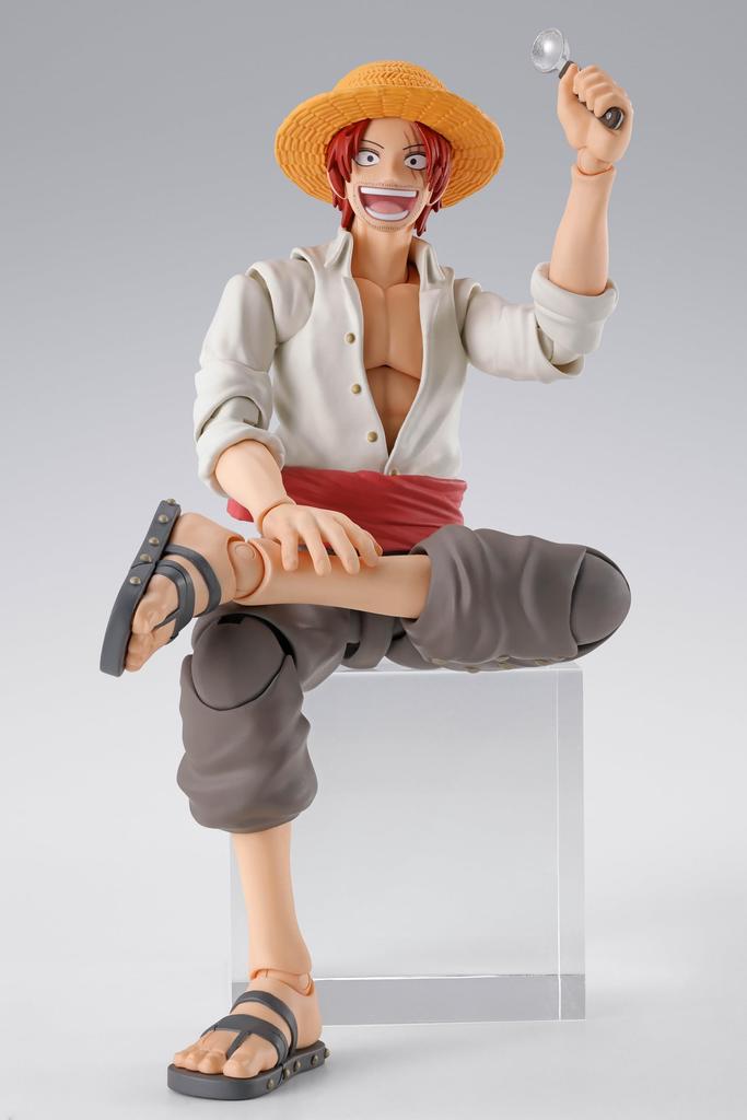 TAMASHII NATIONS ONE PIECE Shanks Monkey Luffy Childhood Action Figure - - & D. - - S.H.Figuarts