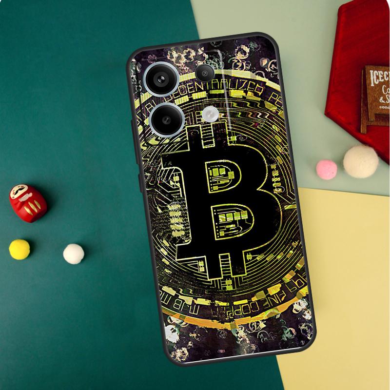 Чехол Bitcoin для Xiaomi Redmi Note 13 11 8 9 10 12 Pro 12S 11S 10S 9S Redmi 13C 9C 10C 12C