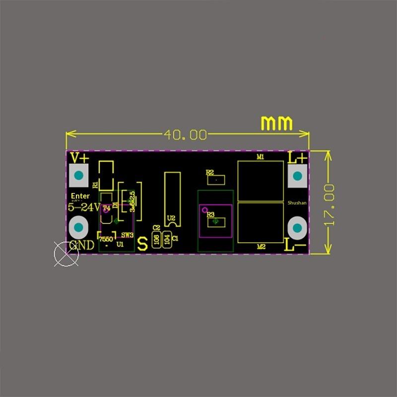 Светодиодный модуль с плавным включением и выключением, медленным стартом, низковольтный, с модулем драйвера, светодиодный контроллер, диммирование, модуль медленного старта