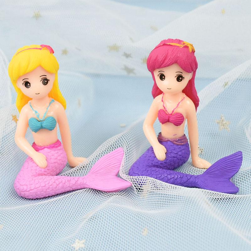 Украшения для вечеринки в стиле русалки, украшение на торт для девочки в стиле «Океанский мир», для детей, украшение на торт в честь дня рождения Русалочки, подарок на свадьбу