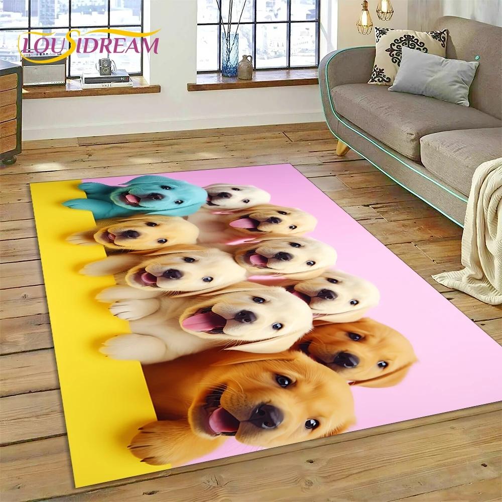 Милая собака Самоед, Чихуахуа, Хаски, Коки Мультяшный Ковер Коврик для Спальни Гостиной Дома Украшение Дивана, Детский Большой Декор Напольный Коврик