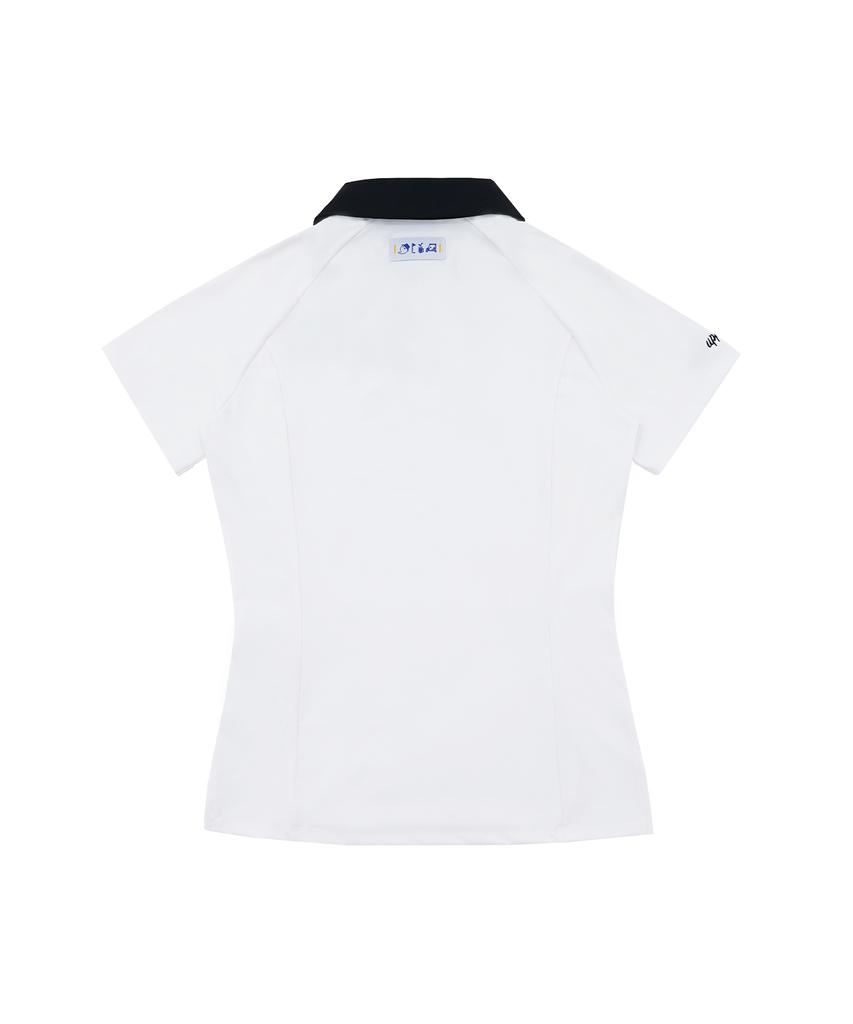 UPPERSTROP GOLF [Upw3082] Upst Golf Women'S Collared Contrast Short Sleeve Polo Shirt