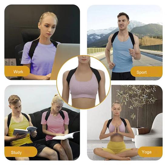 Регулируемый корректор осанки спины, невидимый бандаж, дышащий горбатый пояс для облегчения боли, улучшения осанки