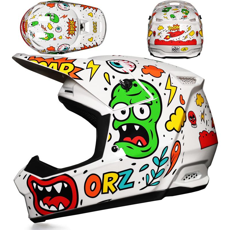 Greenway X6 Off-Road Helmet Goggles Downhill Woodway Mountain Bike Full Helmet Removable Safety Helmet Teen Self