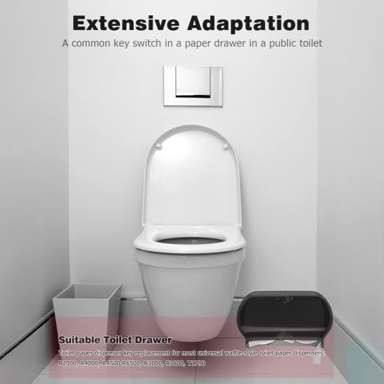 1 комплект ключей для диспенсера бумажных полотенец Plug And Play Удобный металлический диспенсер для туалетной бумаги Набор ключей Аксессуары для ванной комнаты