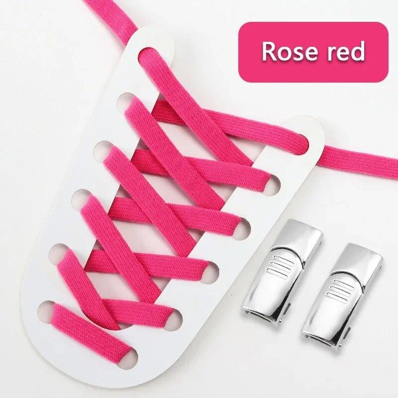 1Pair Magnetic Elastic Laces Sneakers Shoelaces Lock No Tie Shoe Laces Without Ties Double-layer Kids Adult Shoes Accessories