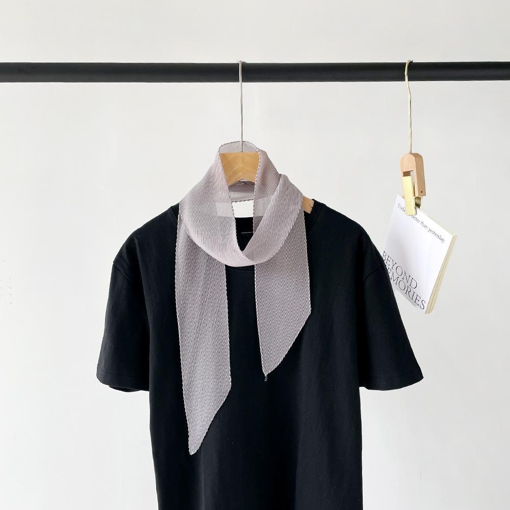 Spring And Summer Satin Long Scarf For Women Sunscreen Shawl Fashionable Beauty Scene Satin Long Scarf Versatile Travel Scarf