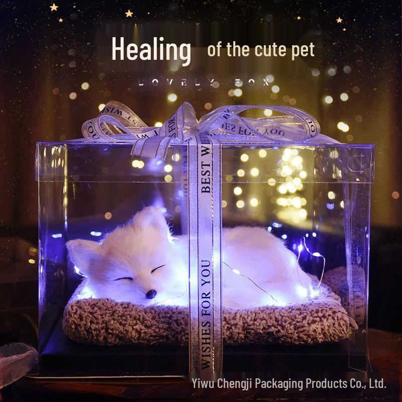 Подарочная коробка с ароматизированным мишкой из роз на заказ - Прозрачная упаковка, Доступна в размерах 12/14/16 дюймов, Идеально подходит для Рождества