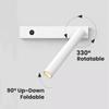 3W Nordic LED Wall Light With Switch Foldable Rotation Hotel Sconce Bedside Bedroom Reading Hallway Indoor Wall Lighting Fixture