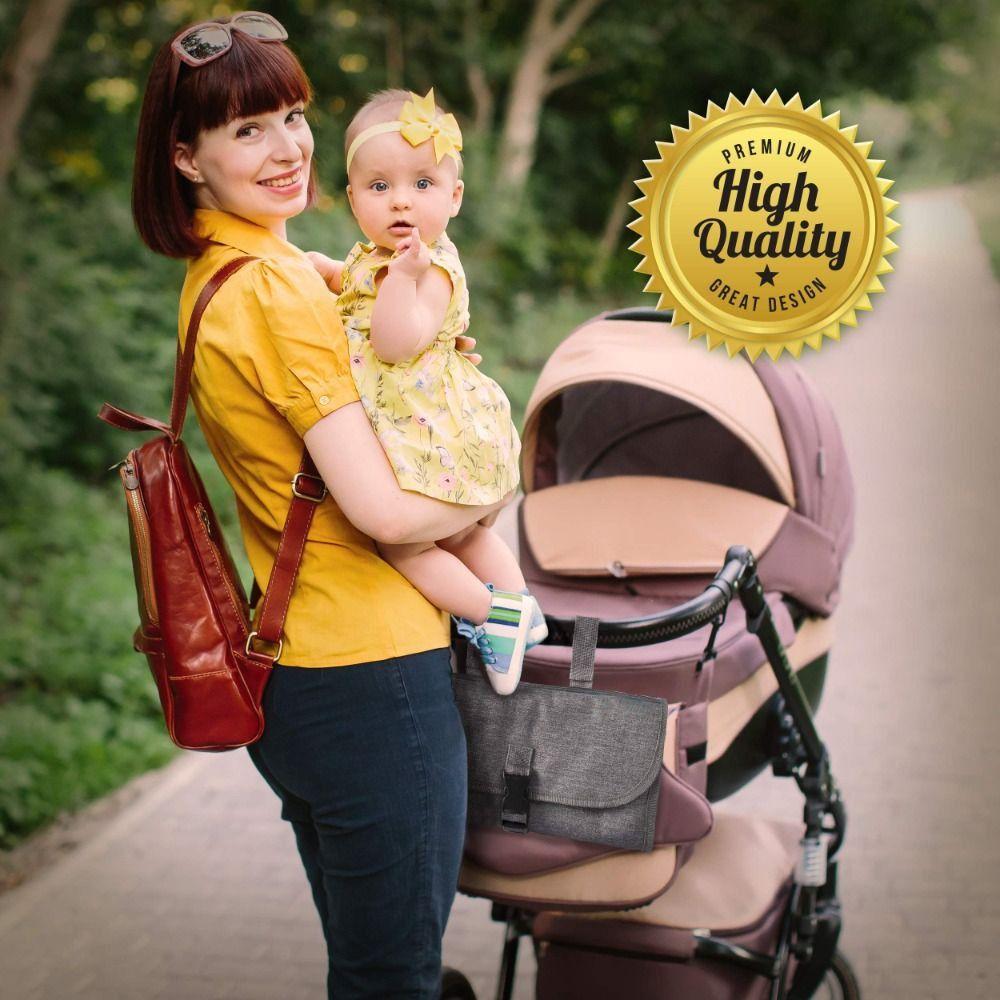 Padded Head Support Diaper Changer Travel Bag Waterproof Baby Diaper Changing Mat  Infant Care