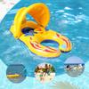 PVC Pool Floats Toy Inflatable Wear-Resistant Reusable Convenient Baby Swimming Ring Sunshade Tube Raft Pool Float Safety Seat
