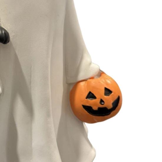 Статуэтка Привидения на Хэллоуин Миниатюрная Полимерная Фигурка Милый Забавный Мультяшный Дизайн Жуткая Статуэтка Украшение для Праздничной Вечеринки