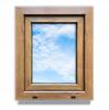 Pvc Window Golden Oak 50X60 Right New 500X600 Mm Tilt And Turn Double-Glazed