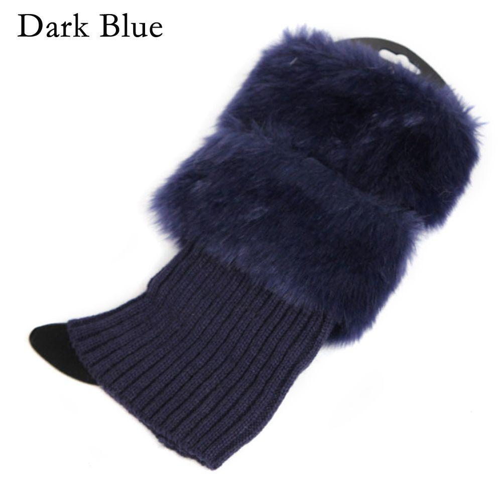 Горячие Аксессуары Чехол Мех Вязаные Крючком Носки для Сапог Обхватыватели для Икр Манжеты Накладки Отделка