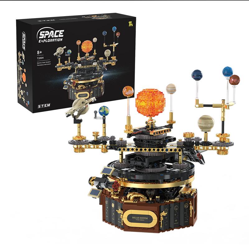 Stem Electric Rotating Universe Electric Solar System Light Building Blocks Sun Earth Model Space Science Education Diy Kid Toy