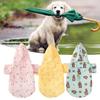 Cartoon Pattern Pet Raincoat Your Pet Waterproof Keep Quick Dry Dry Two-legged FastenerTape Pet Supplies