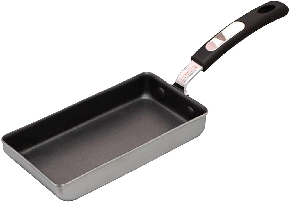 Taniguchi Metal Tamagoyaki That Can Be Made with One Egg Frying Pan IH Gas Fire Compatible 9 X 18 Cm Compatible with Metal Spatula PFOS PFOA Free