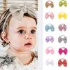 Детские нейлоновые повязки на голову, резинки для волос с бантом, аксессуары для волос для маленьких девочек, новорожденных, детей ясельного возраста