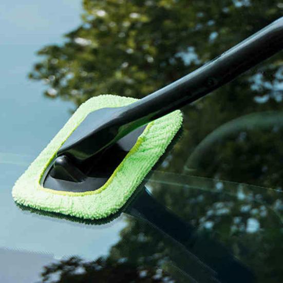 Инструмент для очистки лобового стекла 16-дюймовый длинный стержень стеклоочистителя с 8 сменными тканевыми накладками очиститель автомобильных стекол грязная щетка для мытья автомобилей грузовиков автофургонов