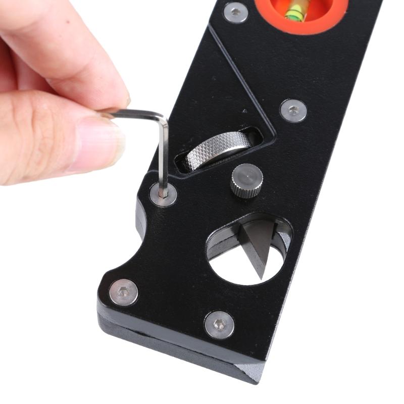 Wood Chamfer Plane With 7 Cutter Heads, Hand Planer Accessories For Quick Edges Trimming And Corner Shaping In Woodcraft