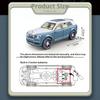 1:32 Simulation Cullinan Model Car Model Ornaments Luxury Car Sedan Children's Toy Car Boy Collection with Box