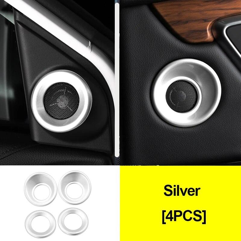 Carbon Fiber Style Car Front Rear Door Pillar Stereo Speaker Frame Cover Trim For Honda CR-V CRV 2017 2018 2022