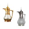 Arab Coffee Pot Portable Luxury for Home Kitchen Elegant with Spout 1.6L for Hot Drinks Coffee Carafe Tea Kettle Teapot