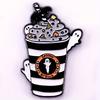 Ghost Latte Enamel Pin Cute Cartoon Halloween Accessory for Clothing Bags Badge