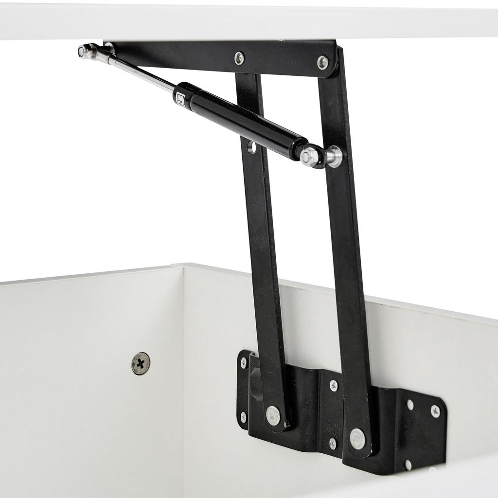 Журнальный столик, стол для гостиной, кофейный столик с ящиками, открытое и скрытое пространство для хранения, деревянный диванный столик, приставной столик для гостиной, офиса, белый