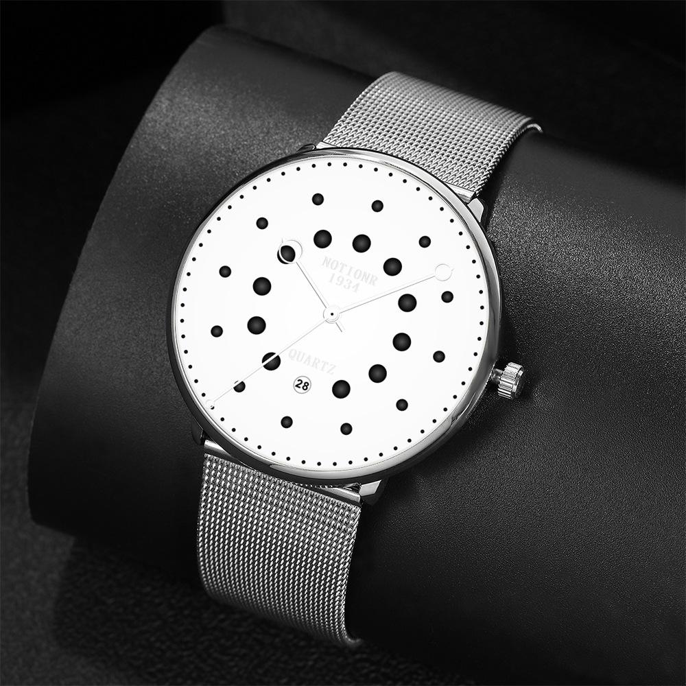 Grand Garden Watch Men's Watch Quartz Men's Watch Simple Two Color Men's Watch Large Dial Watch Stainless Steel Watch