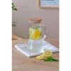 Glass Jug With Wooden Lid Vacuum 11,5x20,5cm - 1.200ml