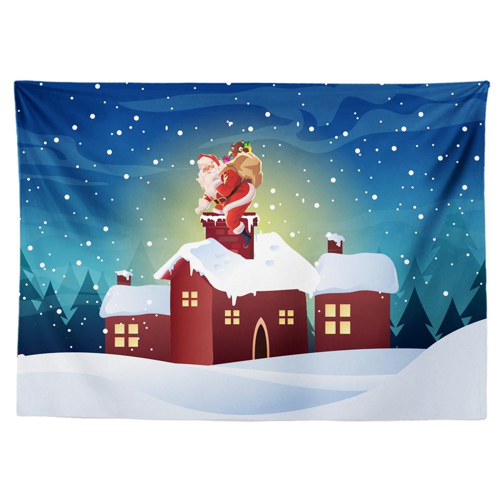 Рождественский гобелен, подвесная ткань, цифровая теплопередача, экологически чистая комната, детская комната, общежитие