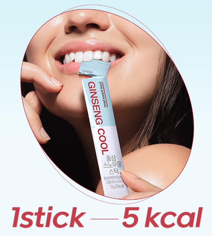 CheongKwanJang Красный женьшень Снежный охлаждающий стик 10 шт., 15 г | Освежающий женьшеневый стик