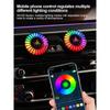Автомобильная музыкальная ритм-подсветка Управление звуком и управление приложениями Светодиодная RGB-лампа Освежитель воздуха Перезаряжаемая через USB Ритм-подсветка с голосовой активацией Пикап Атмосферная подсветка