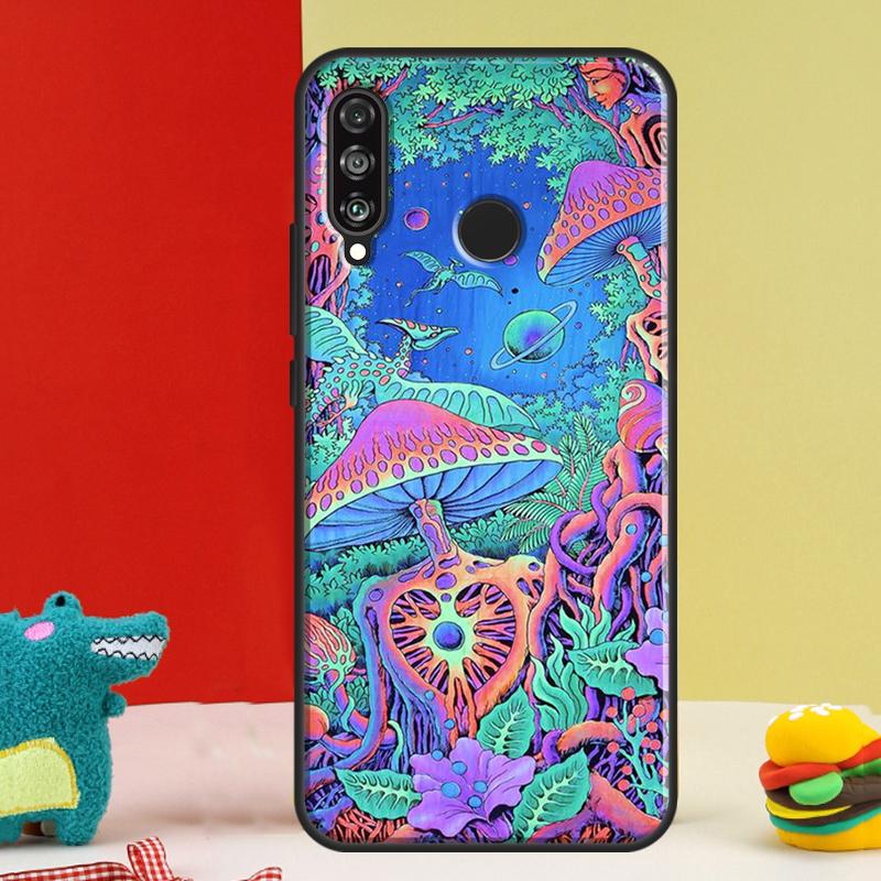 Trippy Mushroom Psychedelic Art For Huawei Nova 9 10 SE 12i 12s 11i 5T Y91 Y90 Y60 Y70 Y72 Y61 P60 Pro P20 P30 P40 Lite Case
