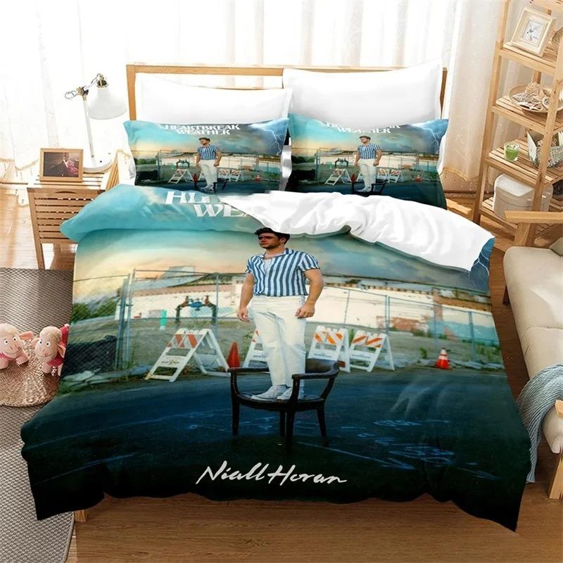 3D Print Niall Horan Bedding Set,Duvet Cover Comforter Bed Set Quilt Cover Pillowcase,King Queen Twin Size Boys Girls Adults
