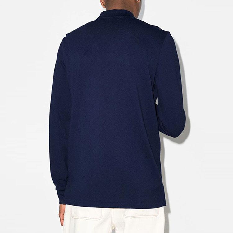 Polo Ralph Lauren Logo Вышитый однотонный длинный рукав рубашки поло мужские топы синий 710680790-046