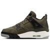 Детские кроссовки Air 4 Retro SE Craft GS Olive зеленые средне-оливковые бледно-ванильные FB9928-200