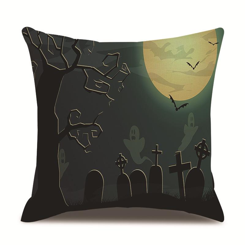 Хэллоуин Льняная Наволочка Наволочка с Принтом