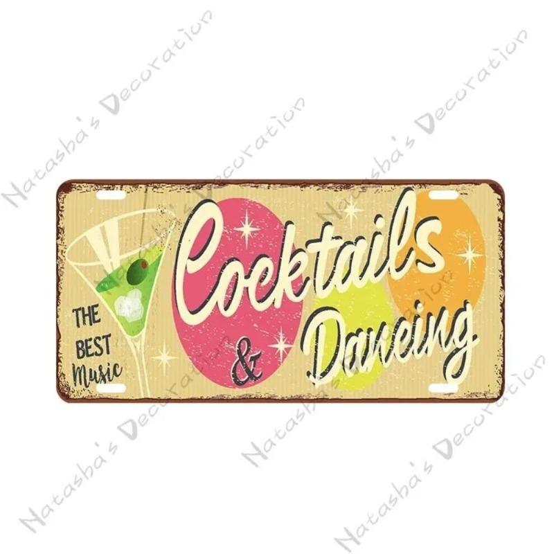 Beach Summer Surf License Plate, Metal Wall Decor 30x15cm