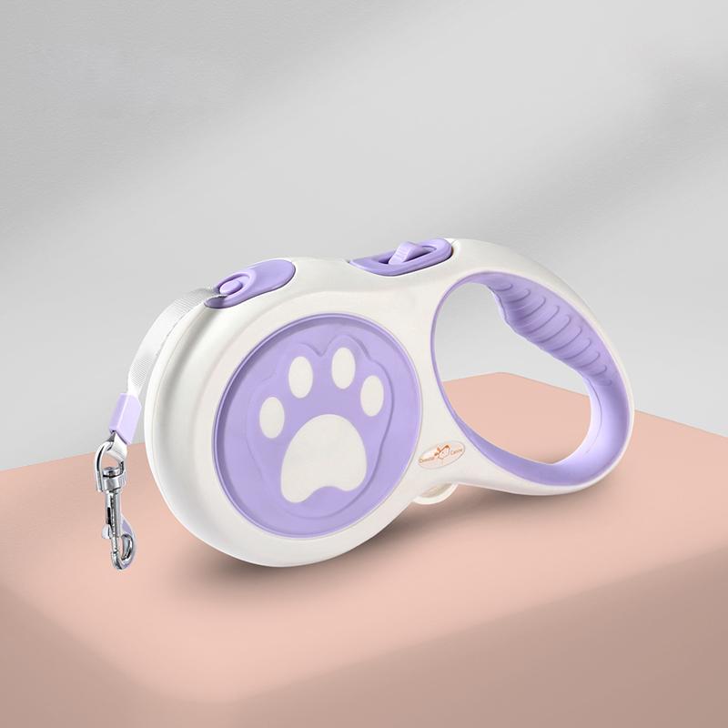 5M Nylon Dog Leash Automatic Retractable Durable Cat Lead Extending Puppy Walking Running Traction Roulette For Small Dogs
