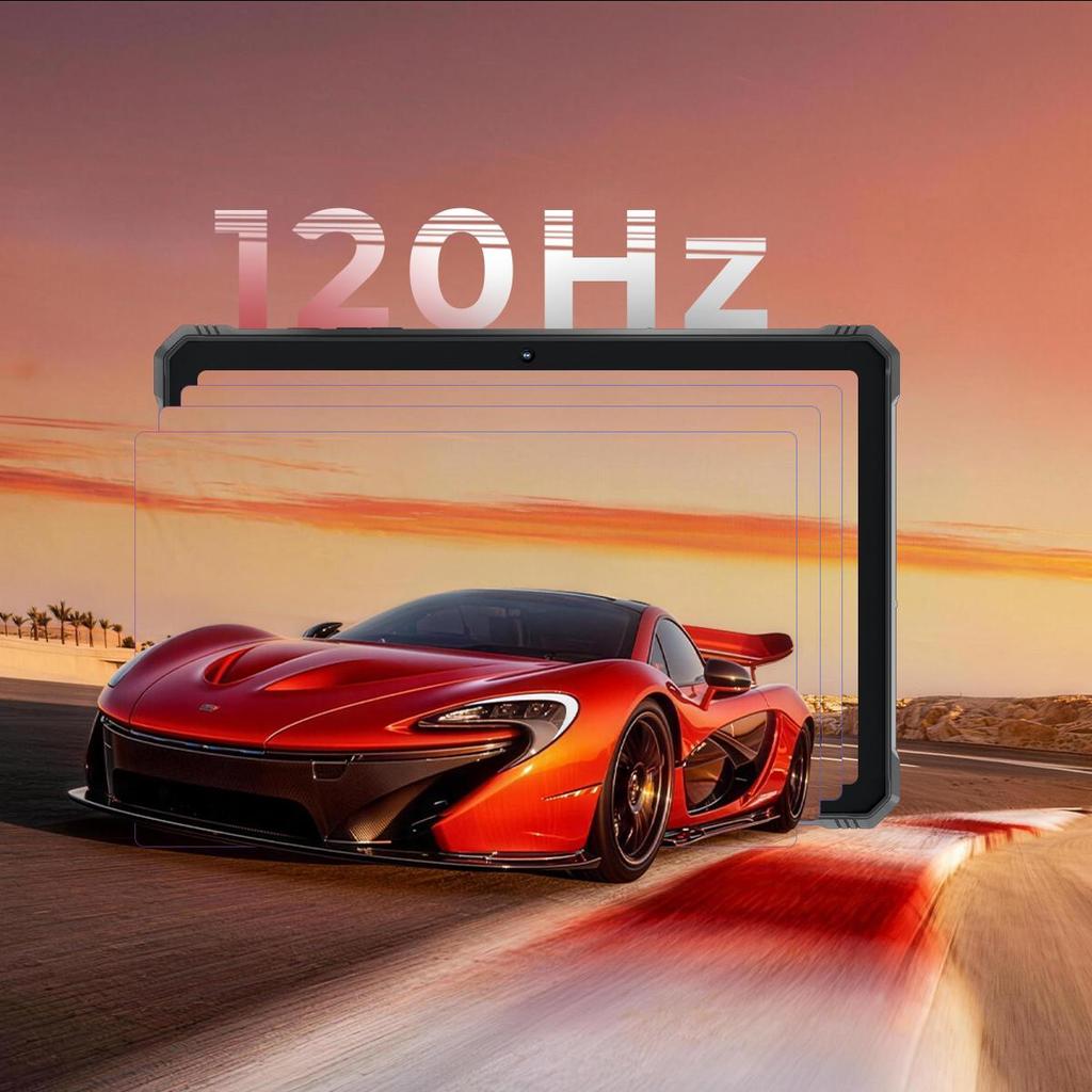 HOTWAV Прочный планшет R9 Ultra 5G, Android 15, Аккумулятор 20080 мАч, 24(8+16ГБ )+ 512 ГБ, камера 64 МП, IP68/IP69K, фонарик для кемпинга, две SIM-карты, Face ID, OTG