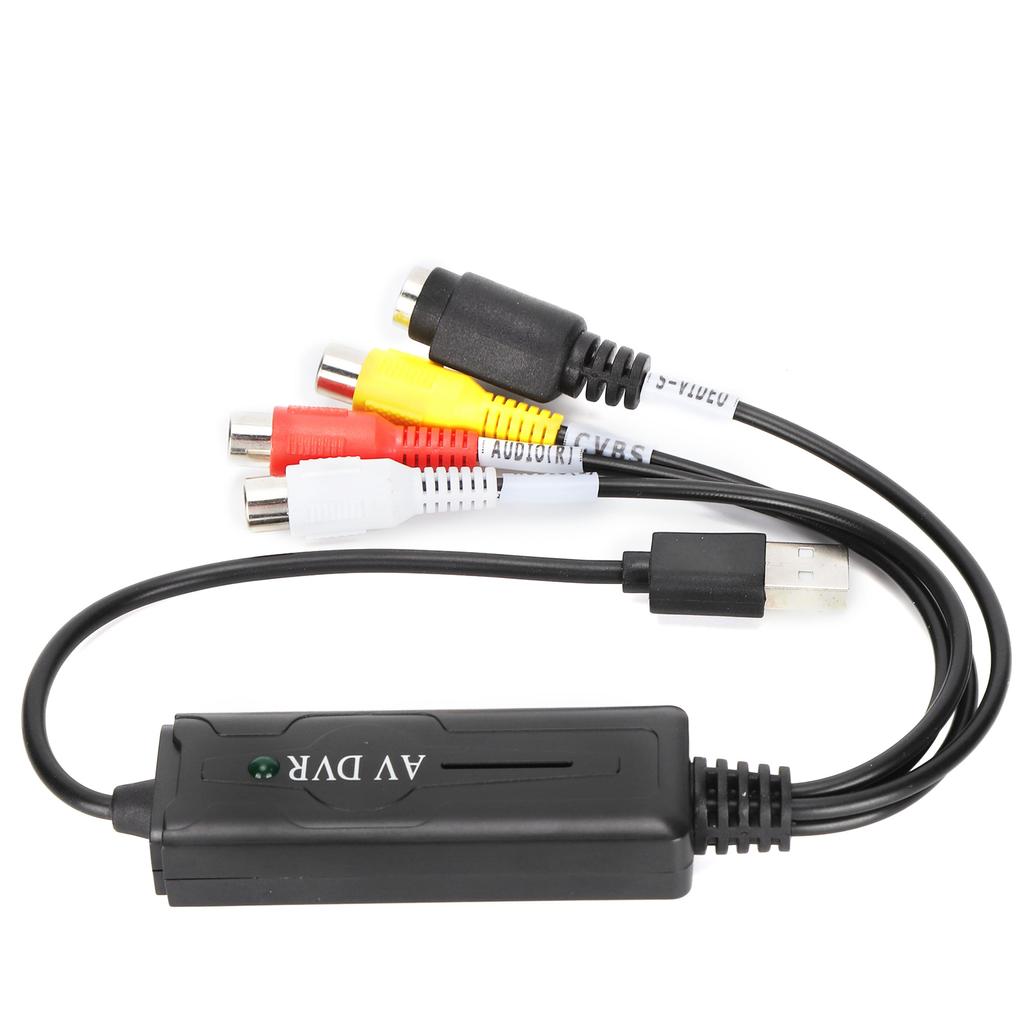 Карта видеозахвата USB2.0 Адаптер видеозахвата Кабель Цифровой конвертер Совместим с Win10 8 7