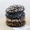 Осенне-зимняя шапка с леопардовым принтом женская шапка-берет модная теплая шляпа художника художественная универсальная шляпа-тыква