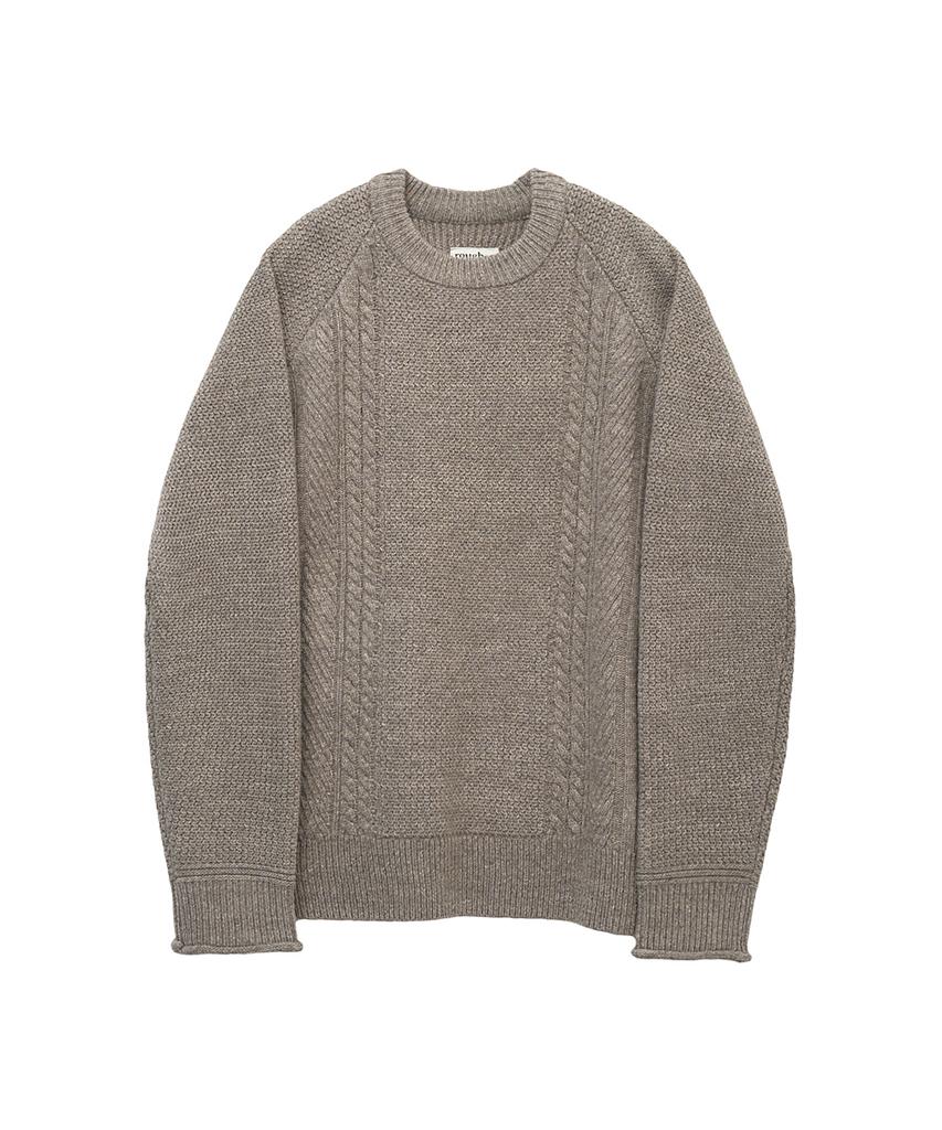 Leopeusaideu Aran Sweater Walnut