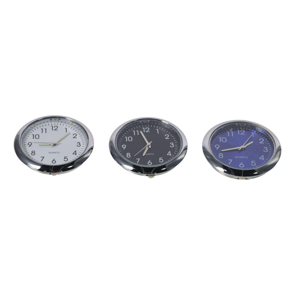 1Pc White Stick on Blue Car Vent Clocks Car Assessories Parts Dashboard Car Clock For Car